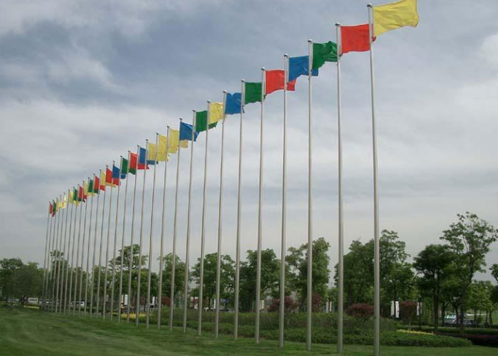 不銹鋼戶外電動旗桿